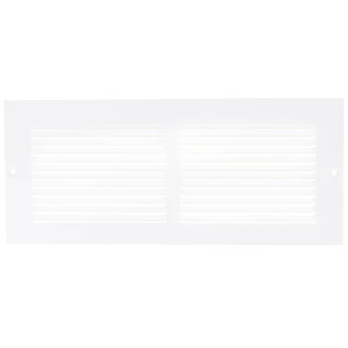 12" x 4" (Wall Opening Size) Return Air Grille, 1/3" (White)