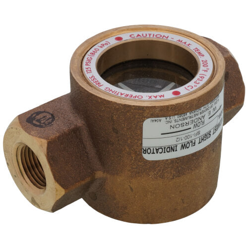 1/2" Midwest Bronze Sight Flow Indicator