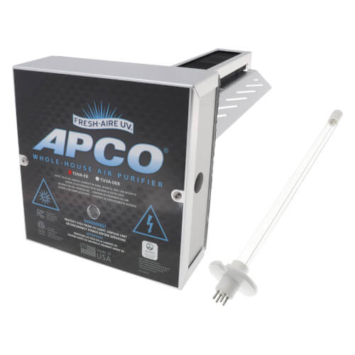 APCO In-Duct Whole House Air Purifier w/ Single Lamp 1 Year Warranty (18-32 VAC)